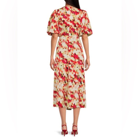 DKNY V Neck Maxi A Line Dress - Picture 2 of 16